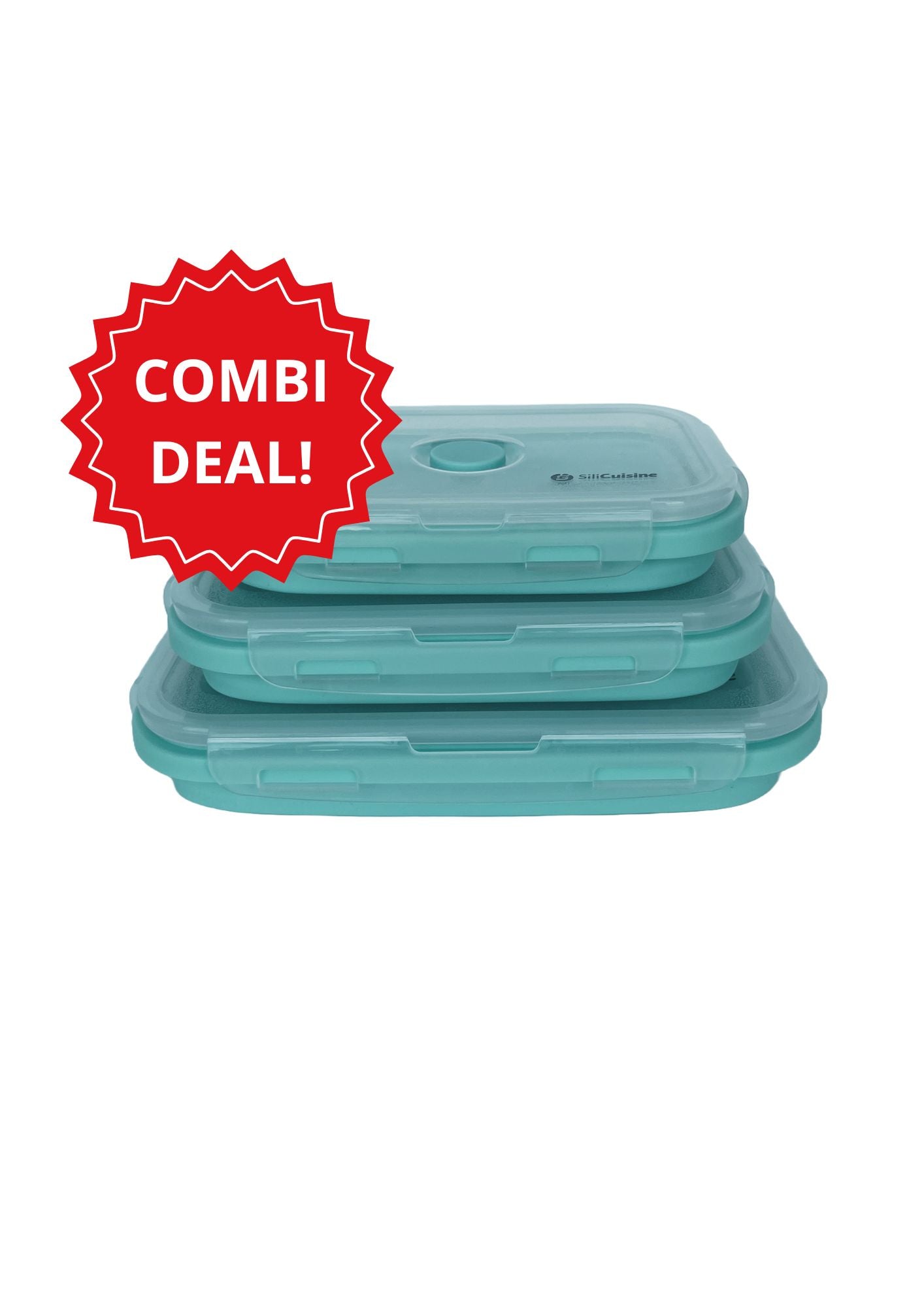 Opvouwbaar Siliconen Bakje - Blauw