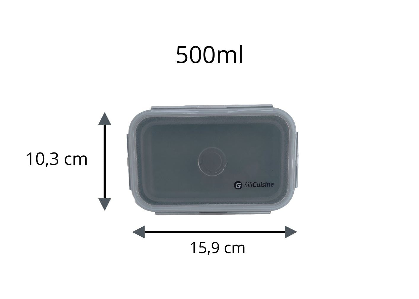 Opvouwbaar siliconen bakje Grijs